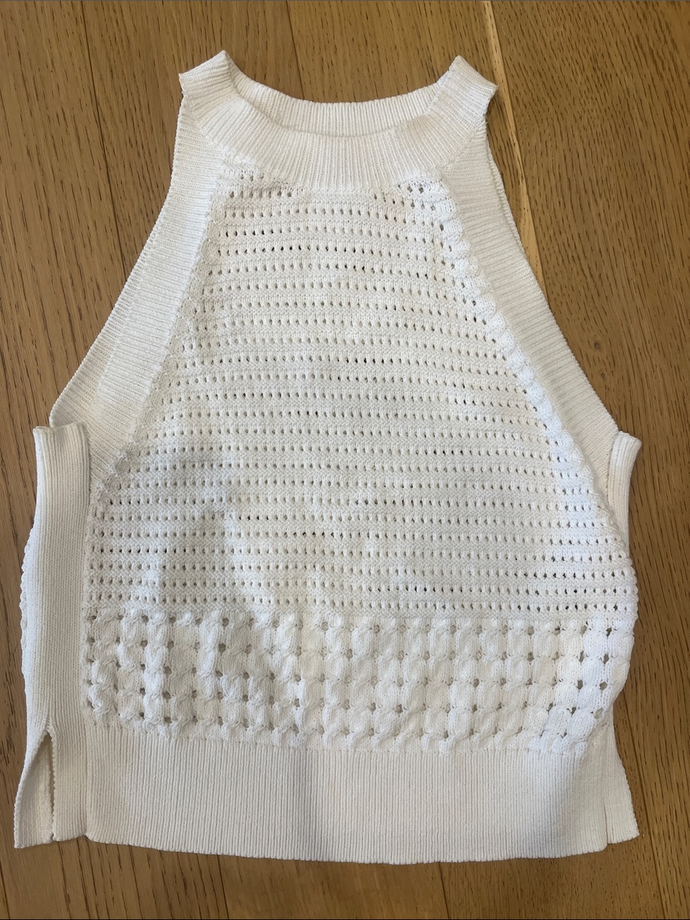 Wilfred Aritzia White Knit Tank